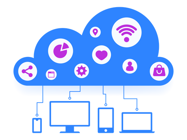 Cloud Computing Technology Illustration
