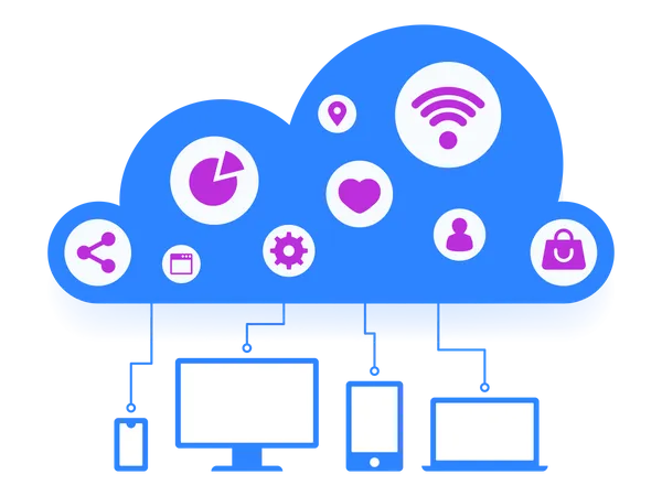 Cloud Computing Technology Illustration