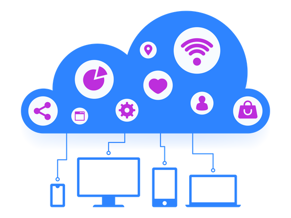 Cloud Computing Technology  Illustration