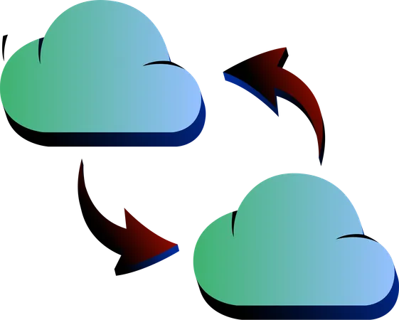 Cloud Computing Upload  Illustration