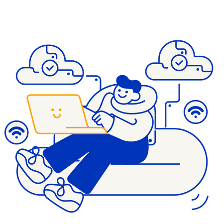 Cloud Connection  Illustration