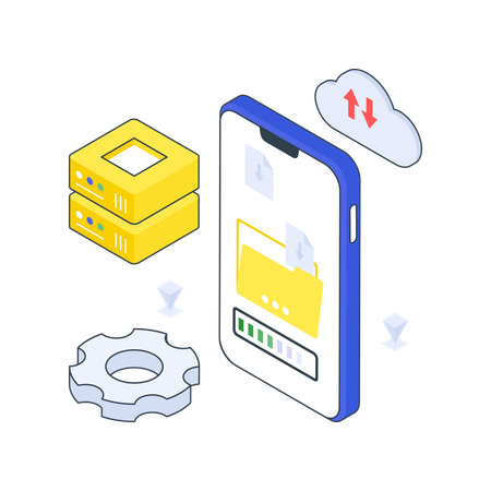 Cloud data exchange  Illustration