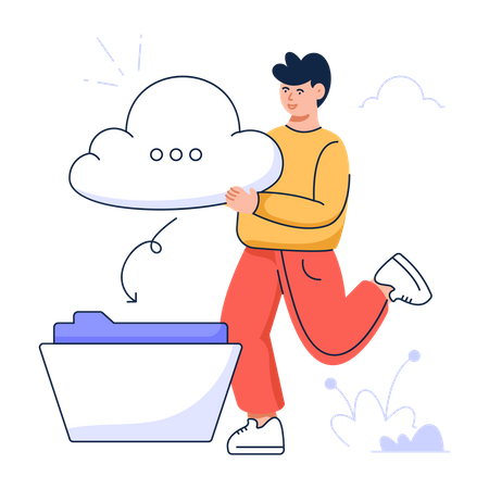 Cloud Data  Illustration