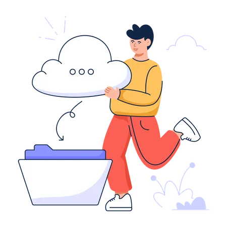 Cloud Data  Illustration