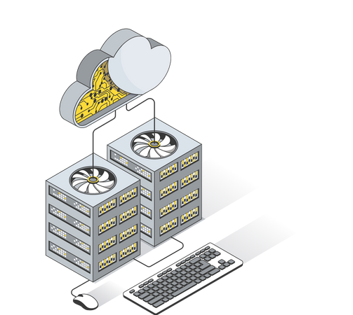 Cloud data  Illustration