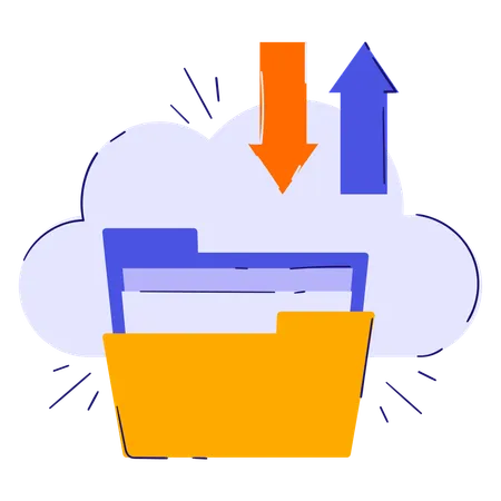 Cloud Data  Illustration