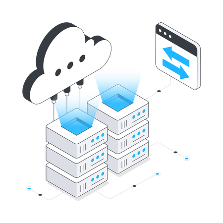 Cloud Data  Illustration