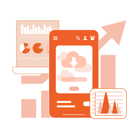 Cloud Data  Illustration