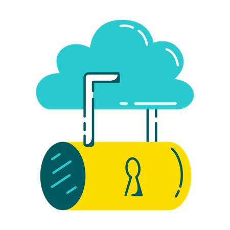Cloud Data Is Protected Illustration