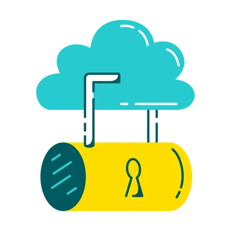Cloud Data Is Protected Illustration