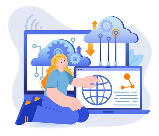 Cloud Data Processing  Illustration