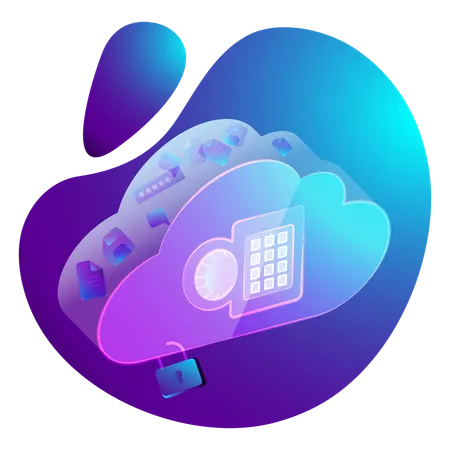 Cloud Data Protection  Illustration