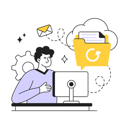 Cloud Data Recover  Illustration