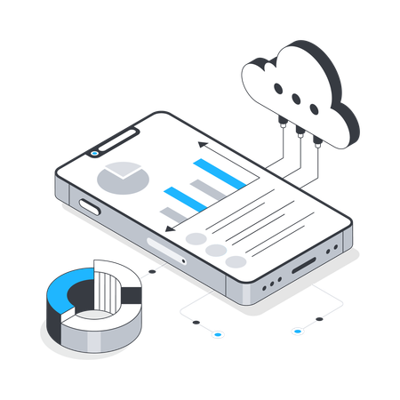 Cloud Data Reporting  Illustration