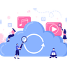 illustration for cloud data storage research