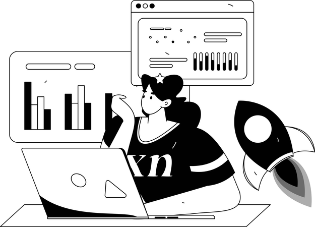 Cloud data uploaded by employee  Illustration