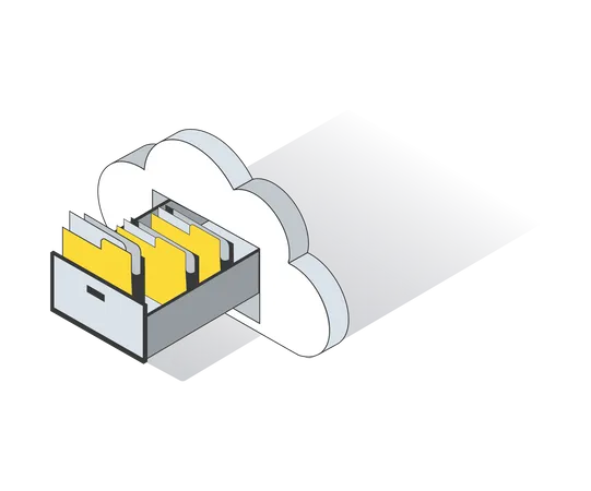 Cloud-Dateiverwaltung  Illustration