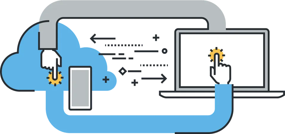 Cloud-Datenplattform  Illustration