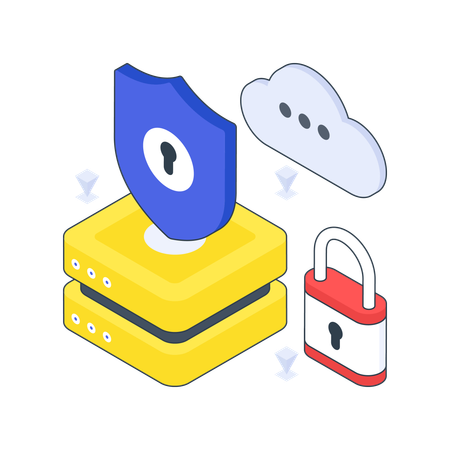 Cloud-Datensicherheit  Illustration