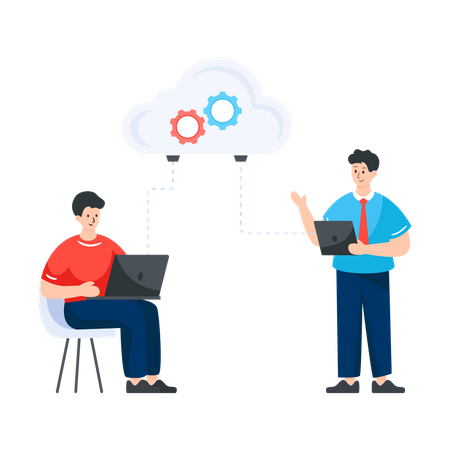 Cloud Developer  Illustration