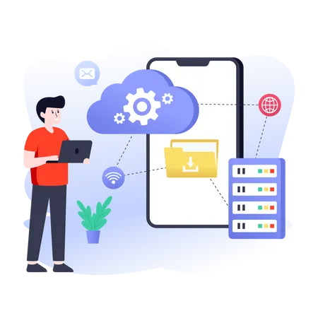 Cloud-Services  Illustration