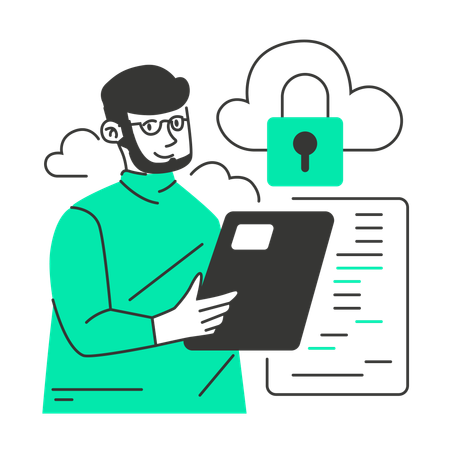 Cloud Encryption  Illustration