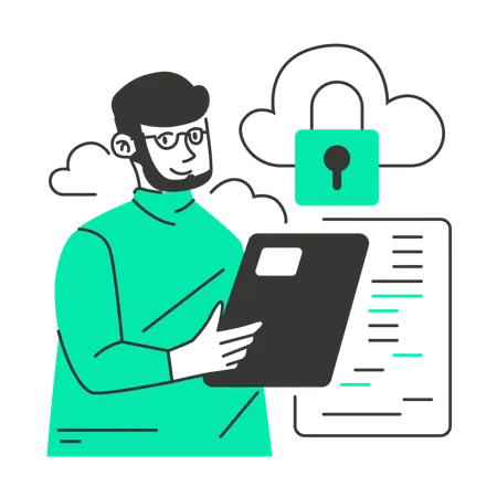 Cloud Encryption  Illustration