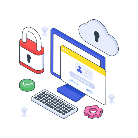 Cloud Encryption  Illustration