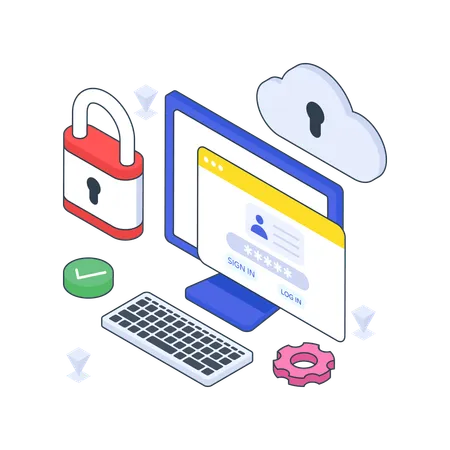 Cloud Encryption  Illustration