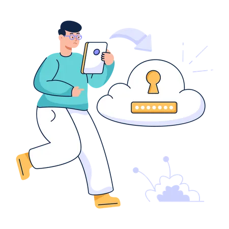 Cloud Encryption  Illustration