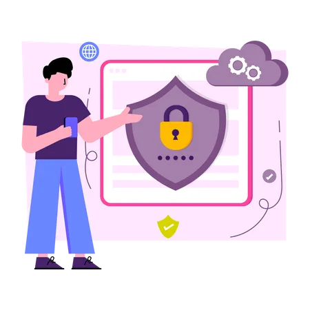 Cloud Encryption  Illustration