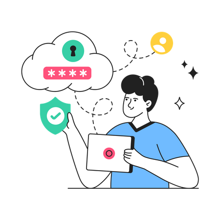 Cloud Encryption  Illustration