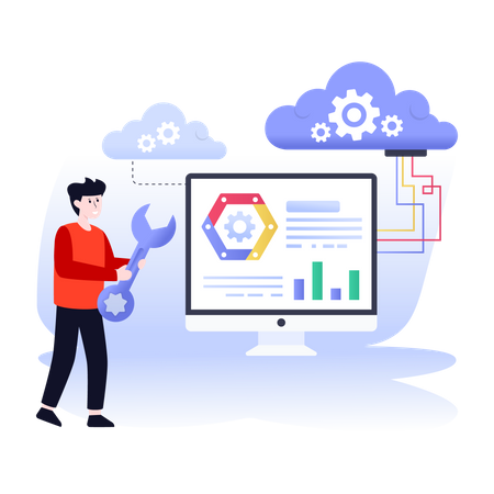 Cloud Engineering  Illustration