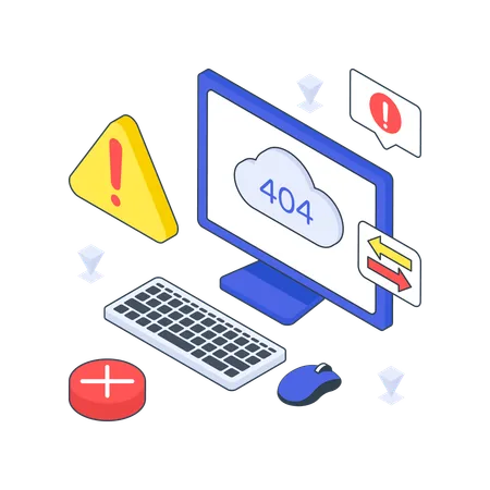 Cloud Error  Illustration