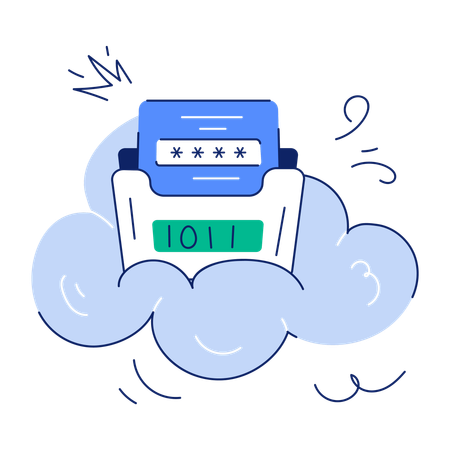 Cloud Folder  Illustration