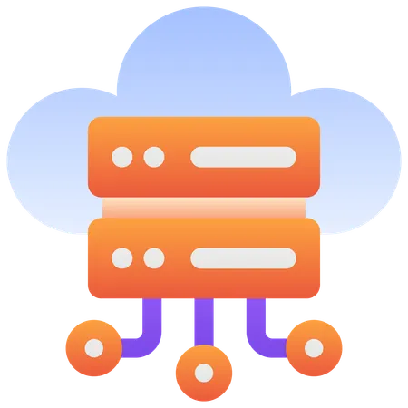 Cloud Hosting  Illustration