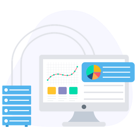 Cloud Hosting  Illustration