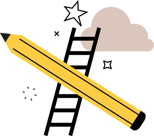Cloud ladder  Illustration