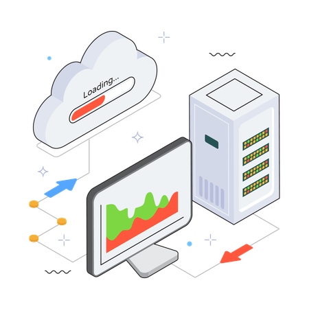 Cloud Loading  Illustration
