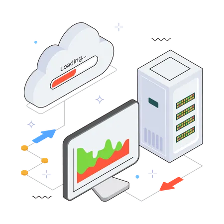 Cloud Loading  Illustration