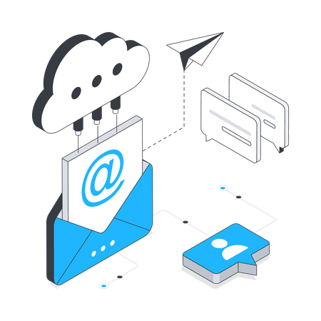 Cloud Mail  Illustration