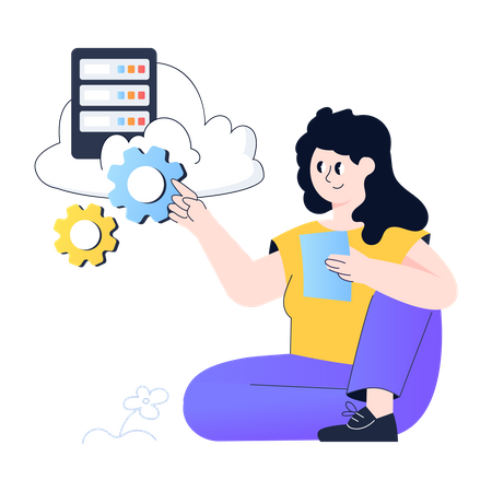 Cloud Management  Illustration