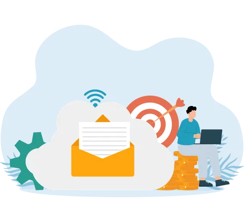 Cloud Management handled by manager  Illustration