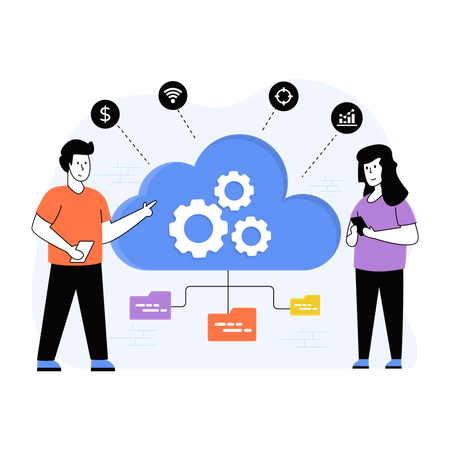 Cloud Management  Illustration