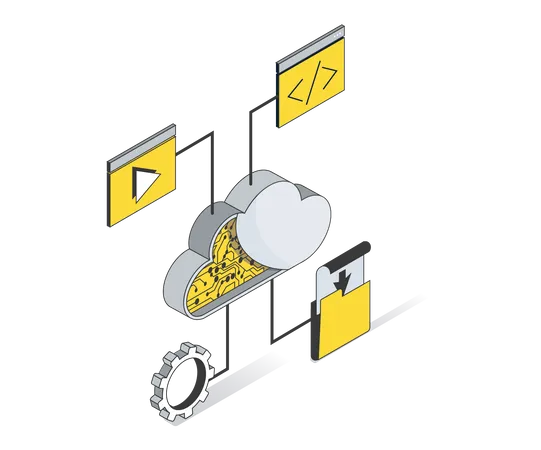 Cloud management  Illustration