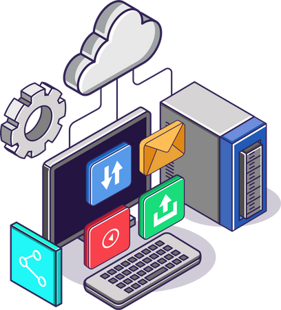 Cloud management  Illustration