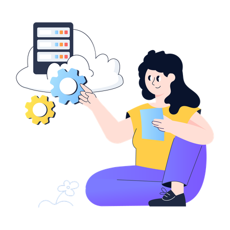 Cloud Management  Illustration