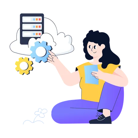 Cloud Management  Illustration