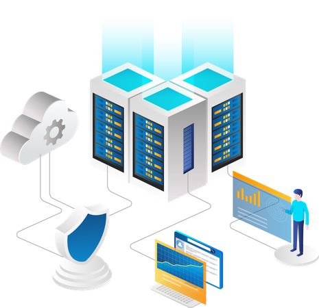 Cloud Management  Illustration