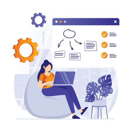 Cloud management  Illustration